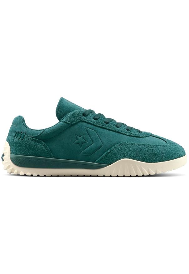 Buty sportowe Converse Run Star Trainer Suede. Kolor: zielony. Materiał: zamsz, materiał. Sport: bieganie