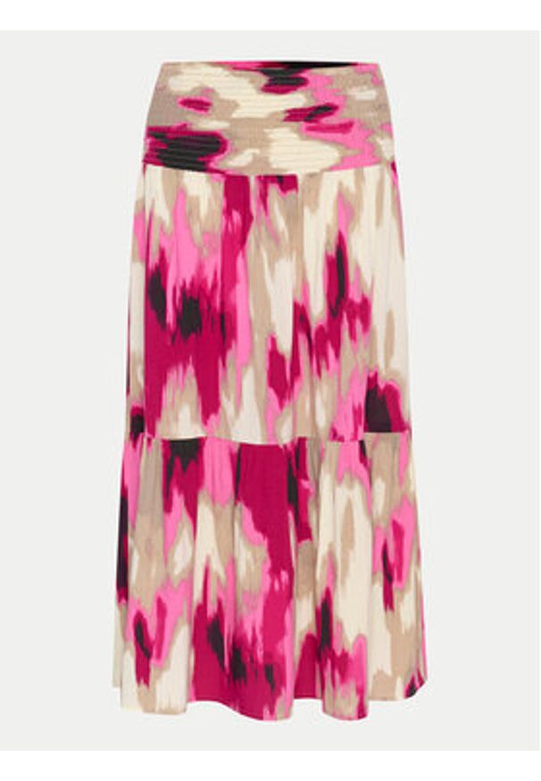 Kaffe Spódnica maxi 10508816 Różowy Regular Fit. Kolor: różowy. Materiał: wiskoza