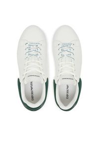 Emporio Armani Sneakersy EM003663 AF18212 M0095 Biały. Kolor: biały. Materiał: skóra #4