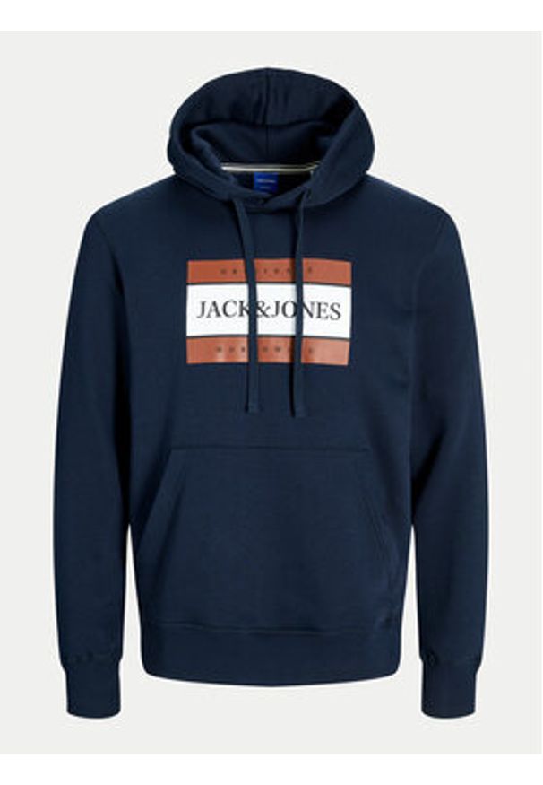 Jack & Jones Bluza 12262513 Granatowy Regular Fit. Kolor: niebieski. Materiał: bawełna