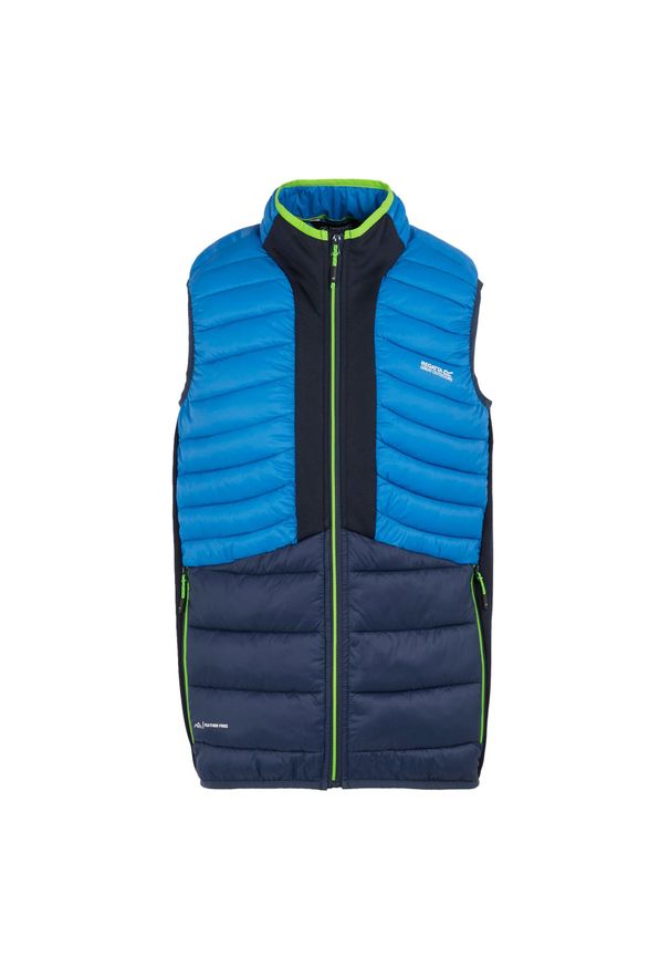 Regatta - Męska Kamizelka Hybrydowa Leedre. Kolor: niebieski. Sport: turystyka piesza