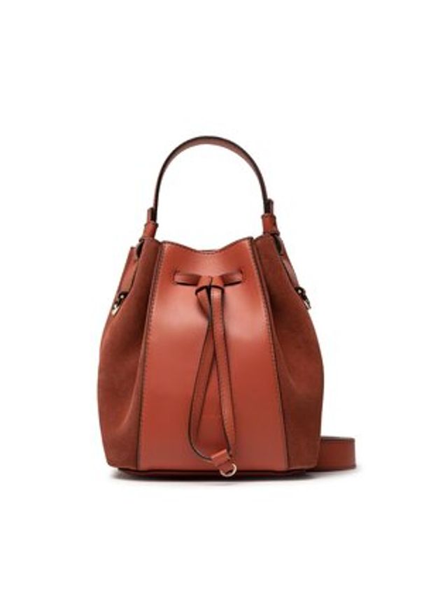 Torebka Furla - Miastella WB00353-BX0428-CL000-1-007-20-RO-B Canella. Kolor: pomarańczowy. Materiał: skórzane, zamszowe