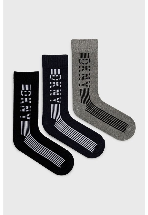 DKNY - Dkny - Skarpety (3-pack) S5.6216 kolor czarny. Kolor: czarny