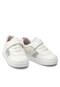 Geox Sneakersy B Djrock G. C B251WC 000BC C0007 S Biały. Kolor: biały. Materiał: skóra