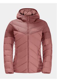 Jack Wolfskin Kurtka puchowa Tundra Down Hoody 1206642 Różowy Slim Fit. Kolor: różowy. Materiał: syntetyk