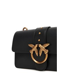 Pinko - PINKO Torebka Love One Mini ST.CL Al 25-26 PLTT 105856 A0F1 Czarny. Kolor: czarny. Materiał: skórzane