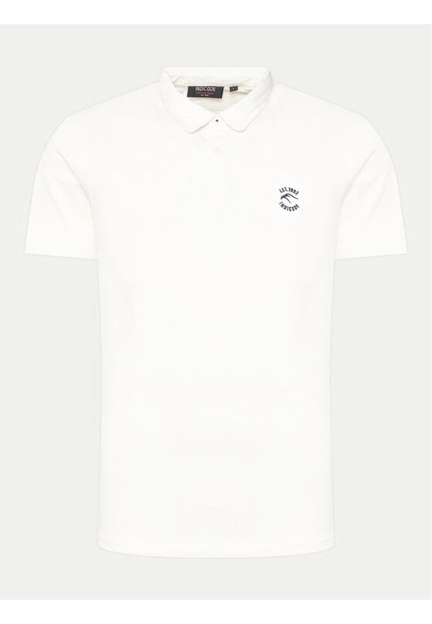 INDICODE Polo Kigan 41-039 Biały Regular Fit. Typ kołnierza: polo. Kolor: biały. Materiał: bawełna