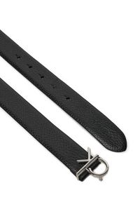 Calvin Klein Pasek Damski Ck Logo Buckle Belt 3.0_Pbl K60K613073 Czarny. Kolor: czarny. Materiał: skóra