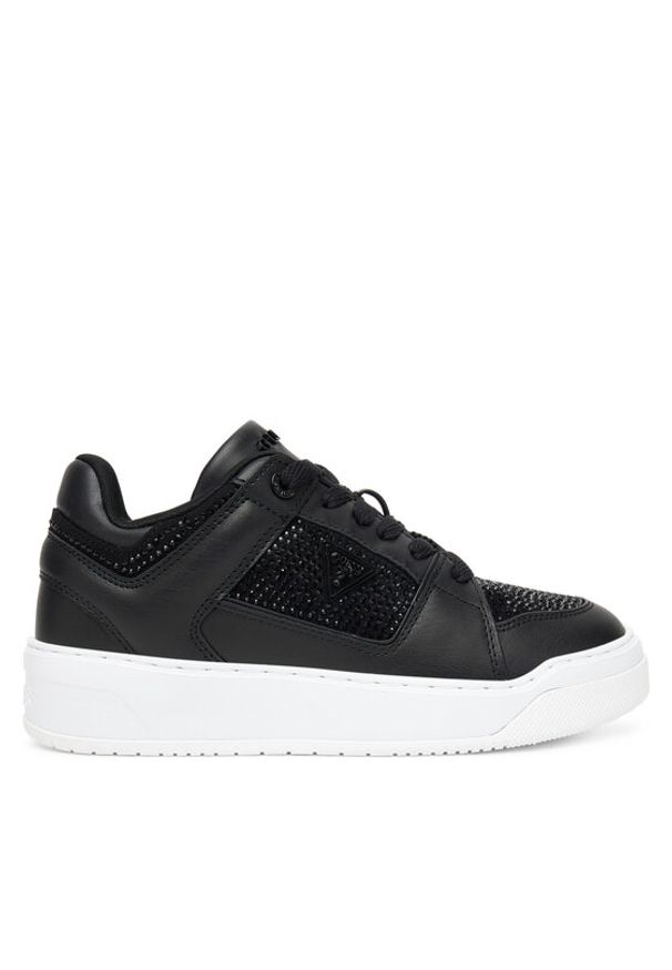 Guess Sneakersy FLTDL2 LEA12 Czarny. Kolor: czarny. Materiał: skóra