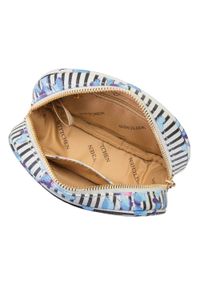 Wittchen - Damska torebka nerka pudełkowa. Kolor: niebieski, biały, wielokolorowy. Materiał: skóra ekologiczna #4