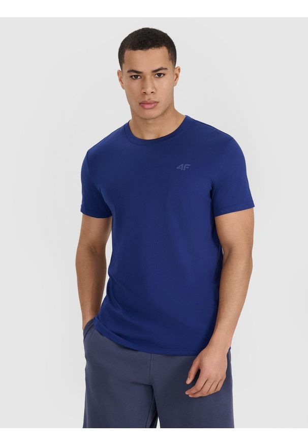 4f - 4F T-shirt regular gładki męski (2-pack) - multikolor S. Okazja: na co dzień. Kolor: wielokolorowy. Materiał: dzianina, bawełna, jersey. Długość rękawa: krótki rękaw. Długość: krótkie. Wzór: gładki. Styl: klasyczny, sportowy, casual
