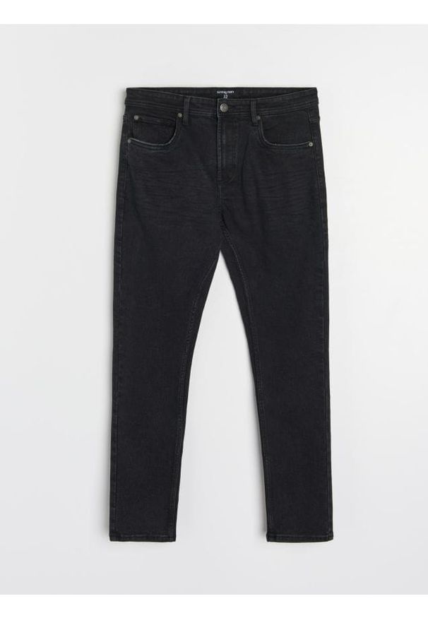 Sinsay - Jeansy slim fit - czarny. Kolor: czarny