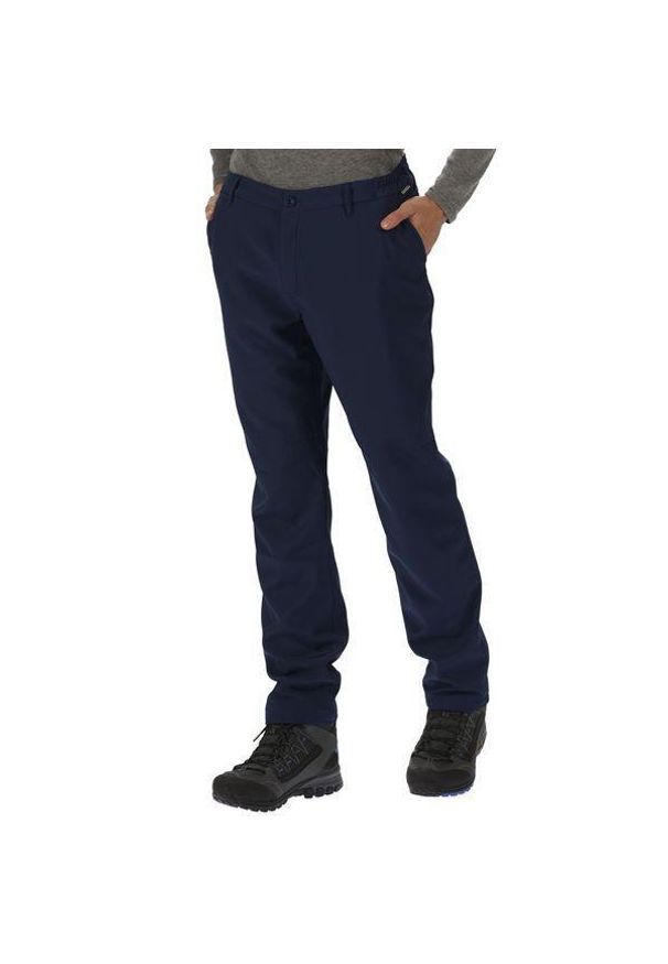 Regatta - Męskie spodnie Fenton szare. Kolor: niebieski. Sezon: lato. Sport: turystyka piesza
