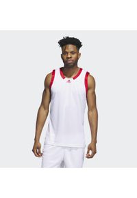 Adidas - Icon Squad Jersey. Kolor: biały, wielokolorowy, czerwony. Materiał: jersey #1