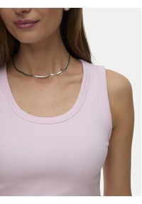Vero Moda Top Chole 10344951 Różowy Regular Fit. Kolor: różowy. Materiał: bawełna #5
