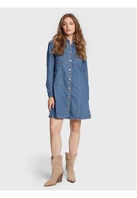 Wrangler Sukienka jeansowa Western W24JLLX8E 112320712 Niebieski Regular Fit. Kolor: niebieski. Materiał: bawełna #4