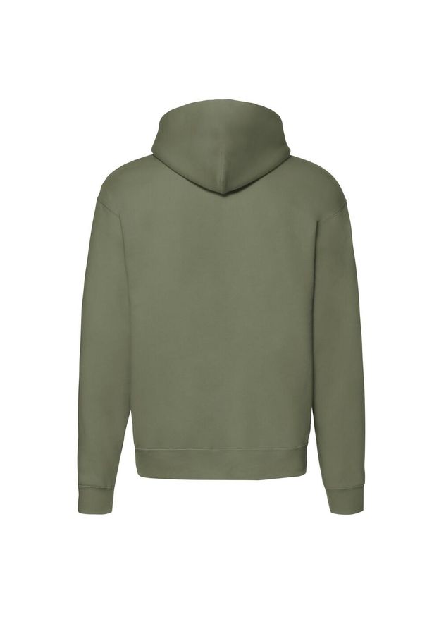 FRUIT OF THE LOOM - Bluza Męska Premium Z Pełnym Zamkiem Błyskawicznym. Kolor: zielony