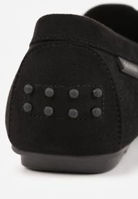Renee - Czarne Mokasyny Ianthochis. Zapięcie: bez zapięcia. Kolor: czarny. Materiał: skóra. Wzór: haft #7