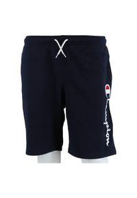 Spodnie sportowe chłopięce Champion 306803BS501. Kolor: czarny. Materiał: bawełna, materiał, syntetyk. Długość: krótkie