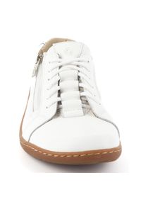 Olivier Buty minimalistyczne barefoot skórzane damskie 1242 białe. Kolor: biały. Materiał: skóra. Szerokość cholewki: normalna. Styl: elegancki #5