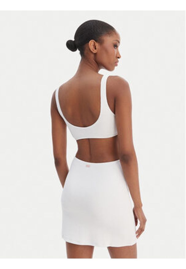 Banana Moon Sukienka letnia Friday Scrunchy JAA10 Biały Slim Fit. Kolor: biały. Materiał: syntetyk. Sezon: lato