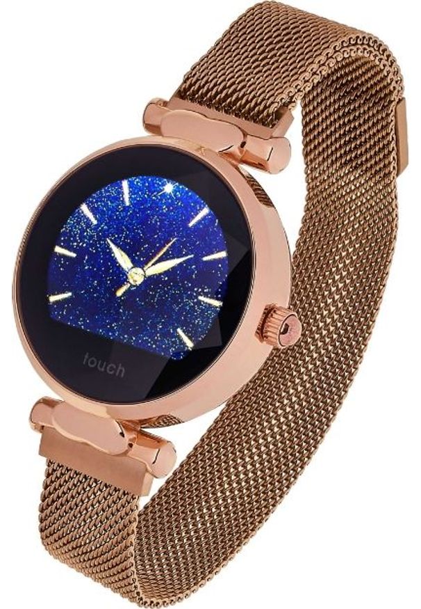Złoty zegarek Garett Electronics smartwatch