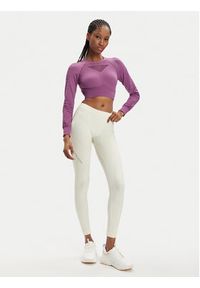 Brubeck Koszulka techniczna LC1002W Fioletowy Slim Fit. Kolor: fioletowy. Materiał: syntetyk