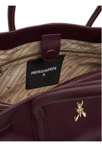 Patrizia Pepe Torebka 8B0270 L162 M536 Fioletowy. Kolor: fioletowy. Materiał: skórzane