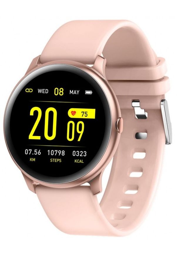GARETT - Smartwatch Garett Women Laura złoty-róż. Rodzaj zegarka: smartwatch. Kolor: złoty, różowy, wielokolorowy. Styl: sportowy