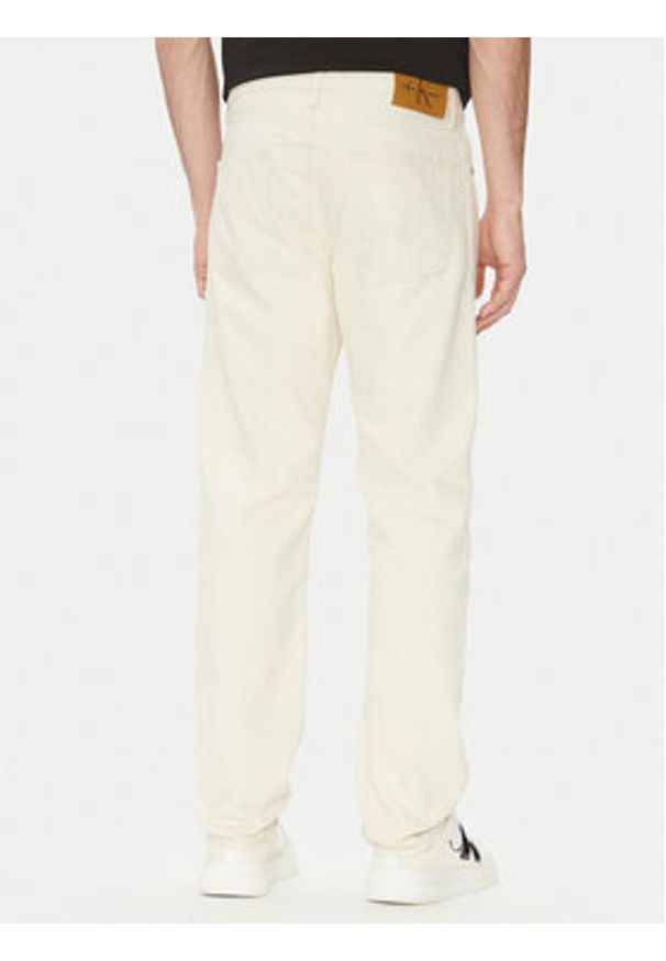 Calvin Klein Jeans Jeansy J30J327539 Biały Straight Fit. Kolor: biały