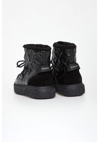 Pinko - Śniegowce damskie skórzane Yoko 19 PINKO. Materiał: skóra #4