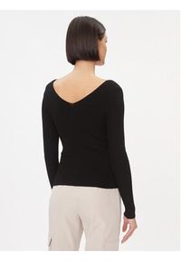 only - ONLY Sweter 15302350 Czarny Regular Fit. Kolor: czarny. Materiał: wiskoza #5