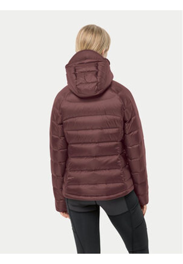 Jack Wolfskin Kurtka puchowa Nebelhorn Down Hoody 1207091 Bordowy Regular Fit. Kolor: czerwony. Materiał: puch, syntetyk