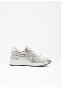 bonprix - Sneakersy Rieker. Kolor: srebrny. Wzór: aplikacja #1