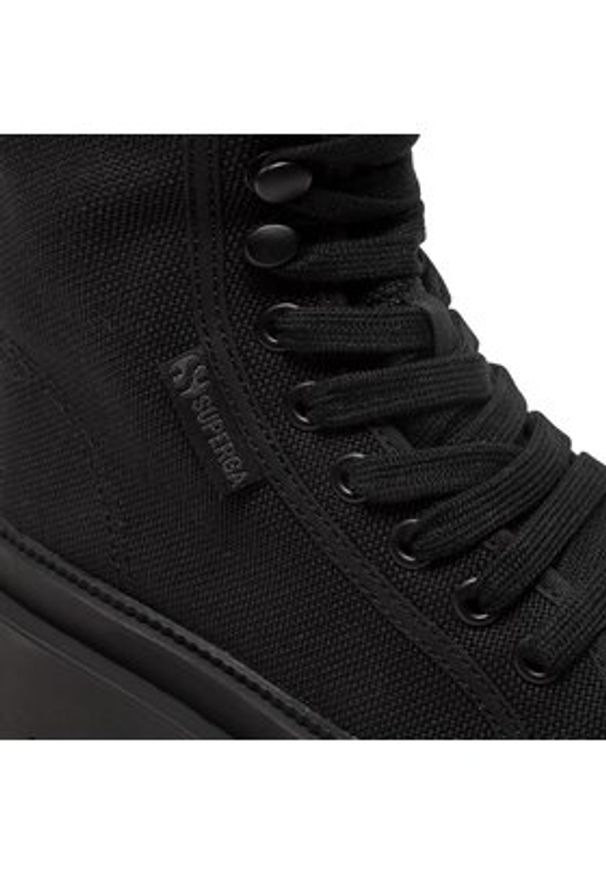 Superga Trapery Alpina Apex High 3051 S1171QW Czarny. Kolor: czarny. Materiał: materiał