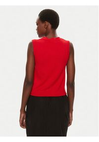 Brave Soul Top LKV-555BARCAC Czerwony Straight Fit. Kolor: czerwony. Materiał: syntetyk #3