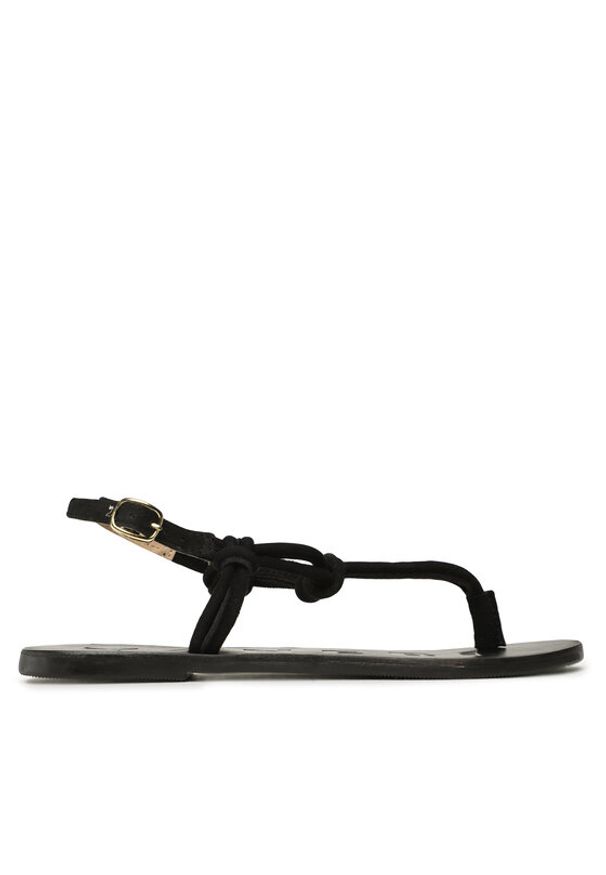 Manebi Sandały Suede Leather Sandals V 2.2 Y0 Czarny. Kolor: czarny. Materiał: zamsz, skóra