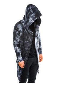 Ombre Clothing - Bluza męska z kapturem Paris- batik czarna B961 - XXL. Typ kołnierza: kaptur. Kolor: czarny. Materiał: bawełna, poliester, dzianina #2