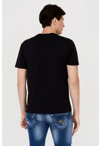 Amiri - AMIRI T-shirt męski czarny z pomarańczowym logo, Rozmiar XXL. Kolor: czarny #5