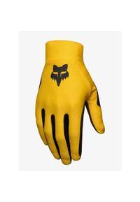 FOX - Rękawiczki rowerowe męskie Fox Flexair Glove. Kolor: żółty. Sport: kolarstwo