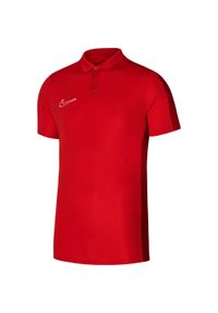 Koszulka sportowa męska Nike Drifit Academy. Typ kołnierza: polo. Kolor: czerwony, wielokolorowy. Materiał: poliester. Technologia: Dri-Fit (Nike). Sport: piłka nożna #1