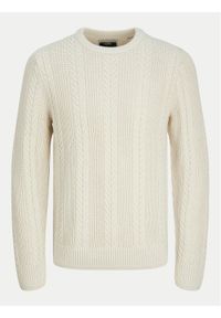 Jack & Jones - Jack&Jones Sweter 12261436 Beżowy Regular Fit. Kolor: beżowy. Materiał: syntetyk #1