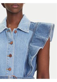 YAS Sukienka jeansowa Cawi 26037659 Niebieski Regular Fit. Kolor: niebieski. Materiał: bawełna #5