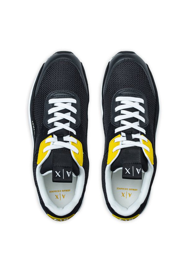 Sneakersy męskie czarne Armani Exchange XUX121 XV540 K682. Kolor: czarny