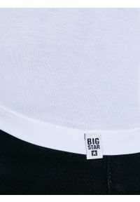 Big-Star - Bluzka damska z bawełny supima biała Supiclassicala 101. Kolor: biały. Materiał: bawełna. Długość rękawa: długi rękaw. Długość: długie. Styl: klasyczny