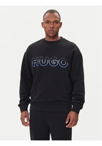 Hugo - HUGO Bluza Nogocrew 50549148 Czarny Regular Fit. Kolor: czarny. Materiał: bawełna