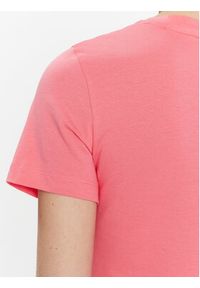 Guess T-Shirt Triangle W3GI61 K6YW1 Różowy Slim Fit. Kolor: różowy. Materiał: bawełna #3