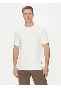 Napapijri T-Shirt S-Vanni NP0A4IED Biały Regular Fit. Kolor: biały. Materiał: bawełna