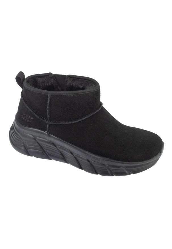 skechers - Buty sportowe Sneakersy damskie, Bobs B Flex Hi - Hi Frost. Kolor: czarny. Sport: turystyka piesza