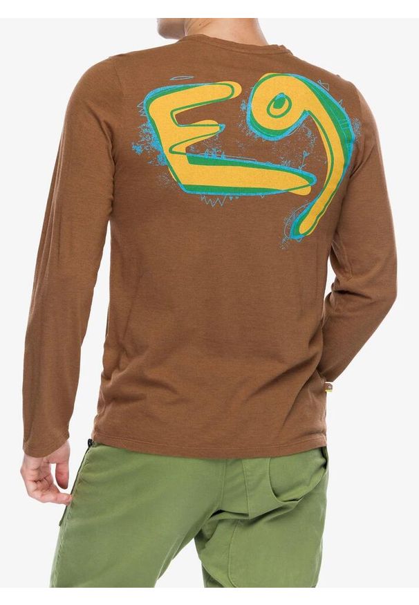 Longsleeve wspinaczkowy męski E9 Brasil. Kolor: brązowy. Długość rękawa: długi rękaw